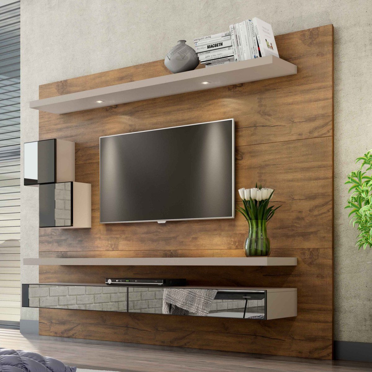 Шкаф на стену под телевизор