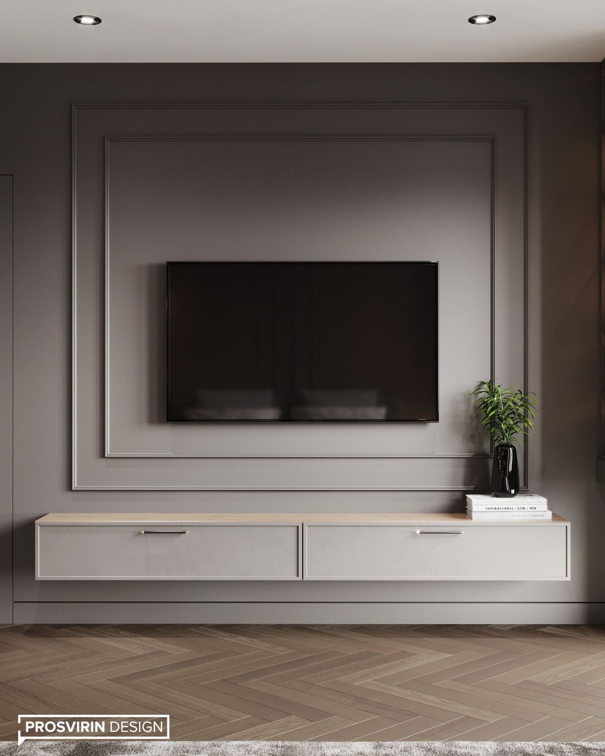 Телевизор с молдингами