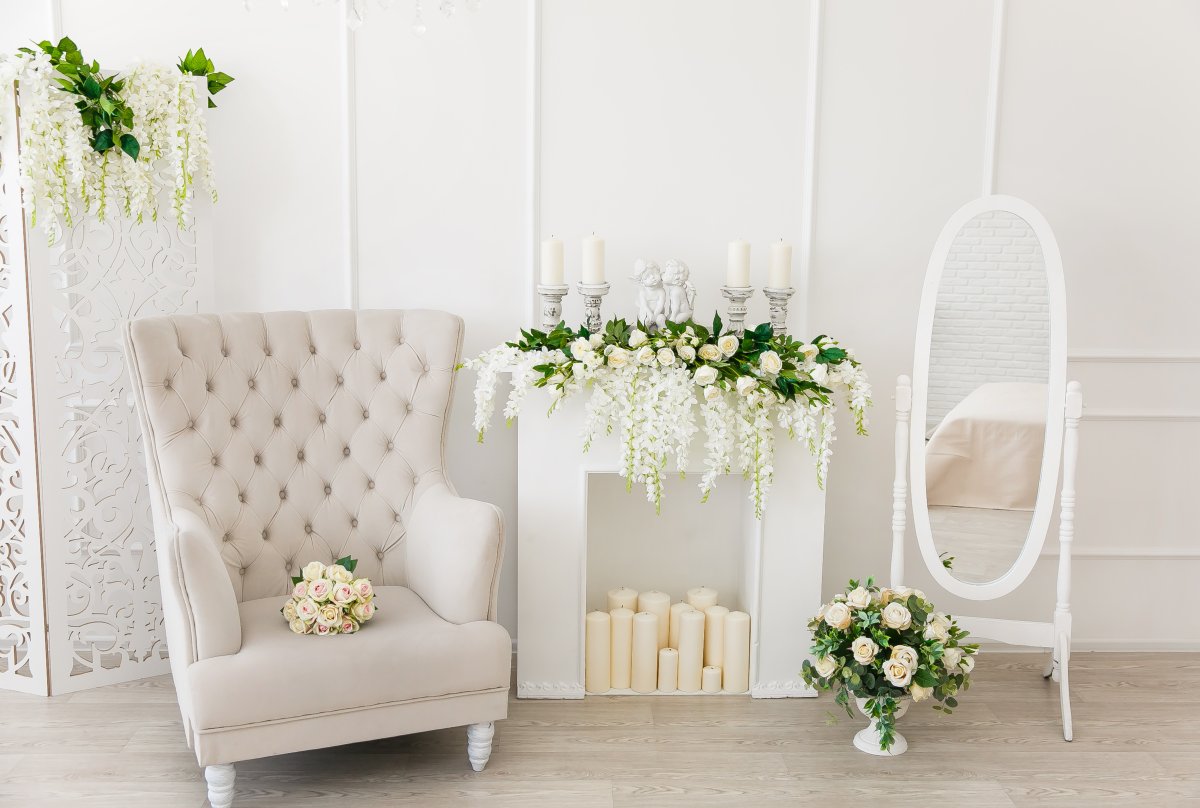 Фотостудия бежевый серый