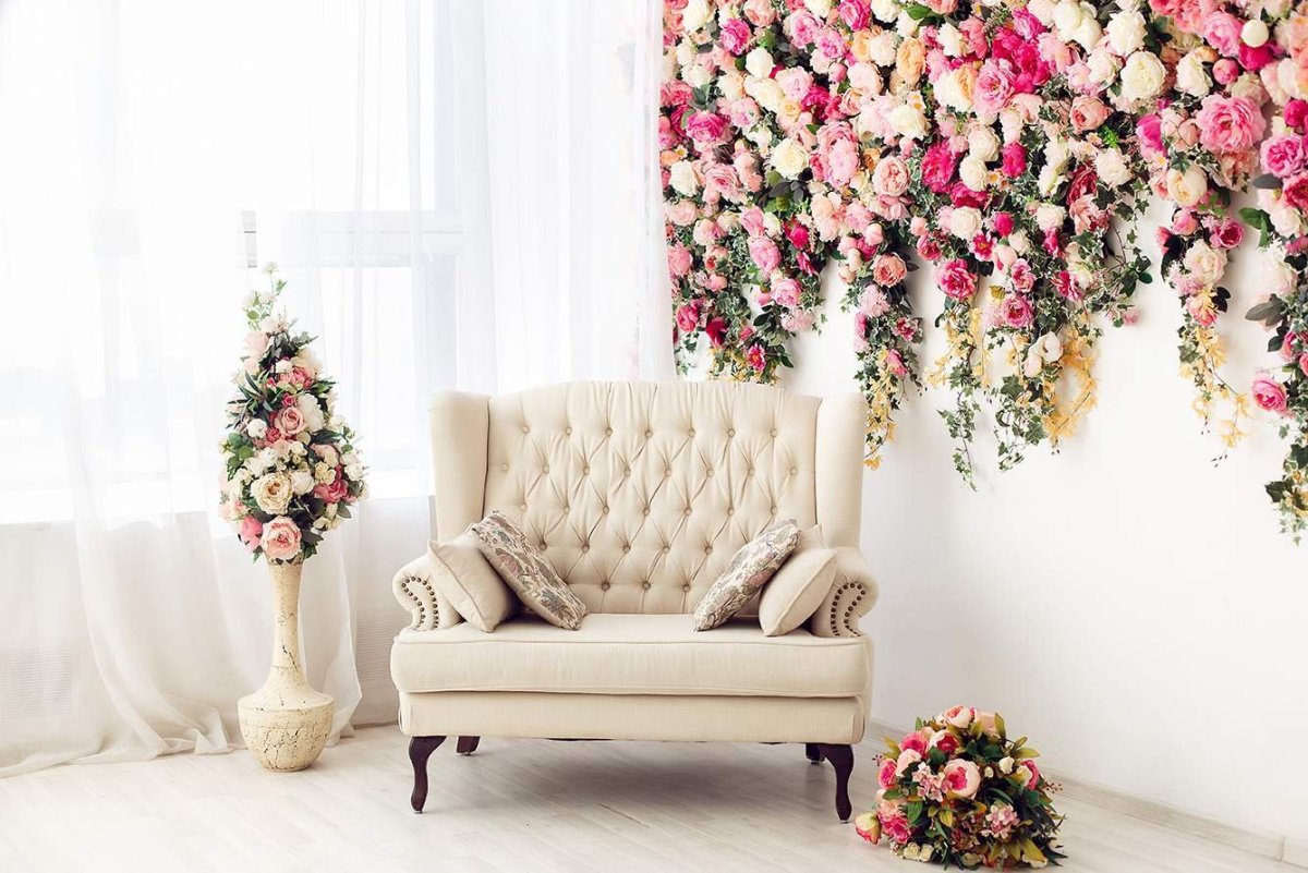 Фотостудия с цветами