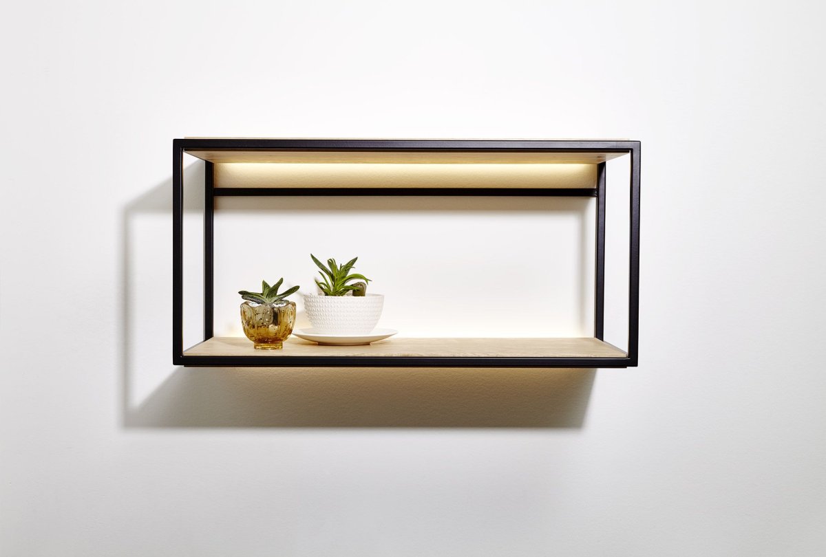 Полка навесная с подсветкой