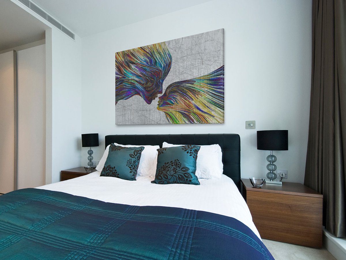 Картины в бирюзовых тонах для спальни