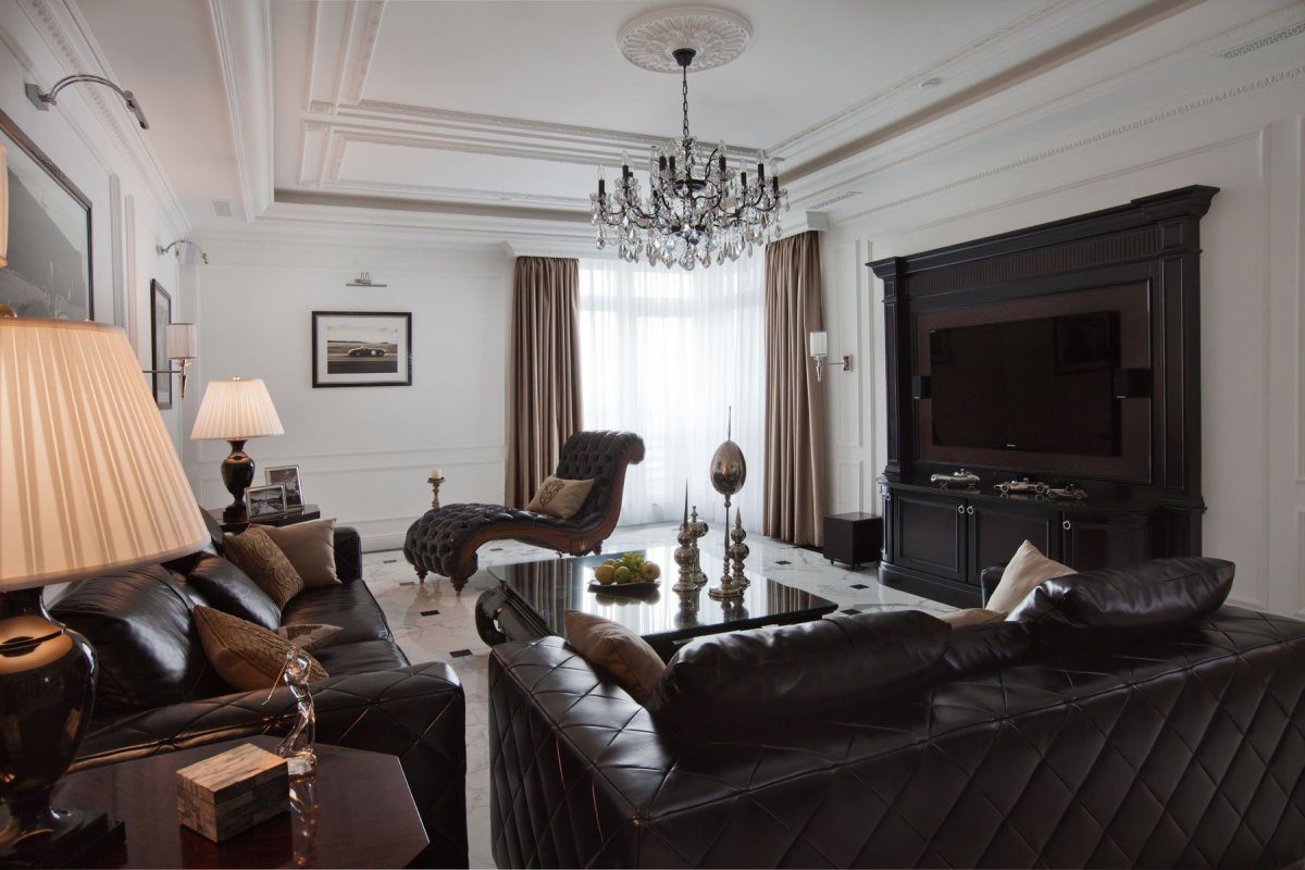 Ремонт в доме в темных тонах