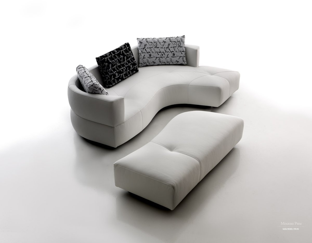 Диван с закругленными углами