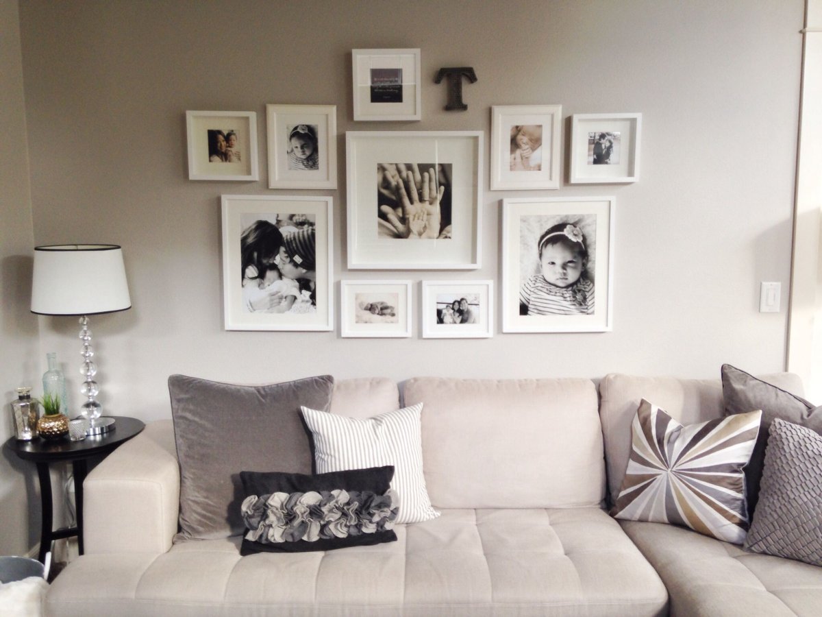 Фоторамки в интерьере