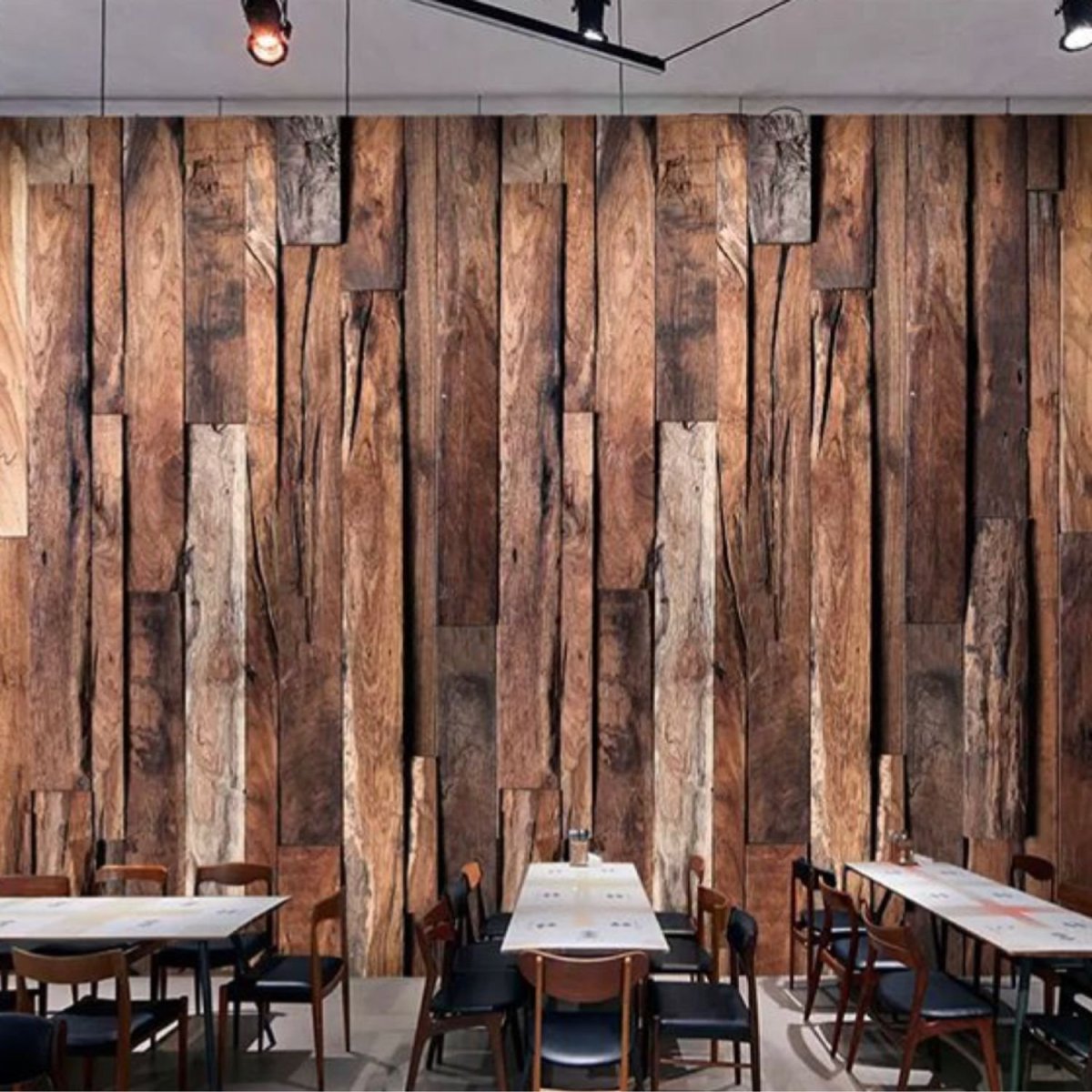 Амбарная доска в интерьере в стиле лофт