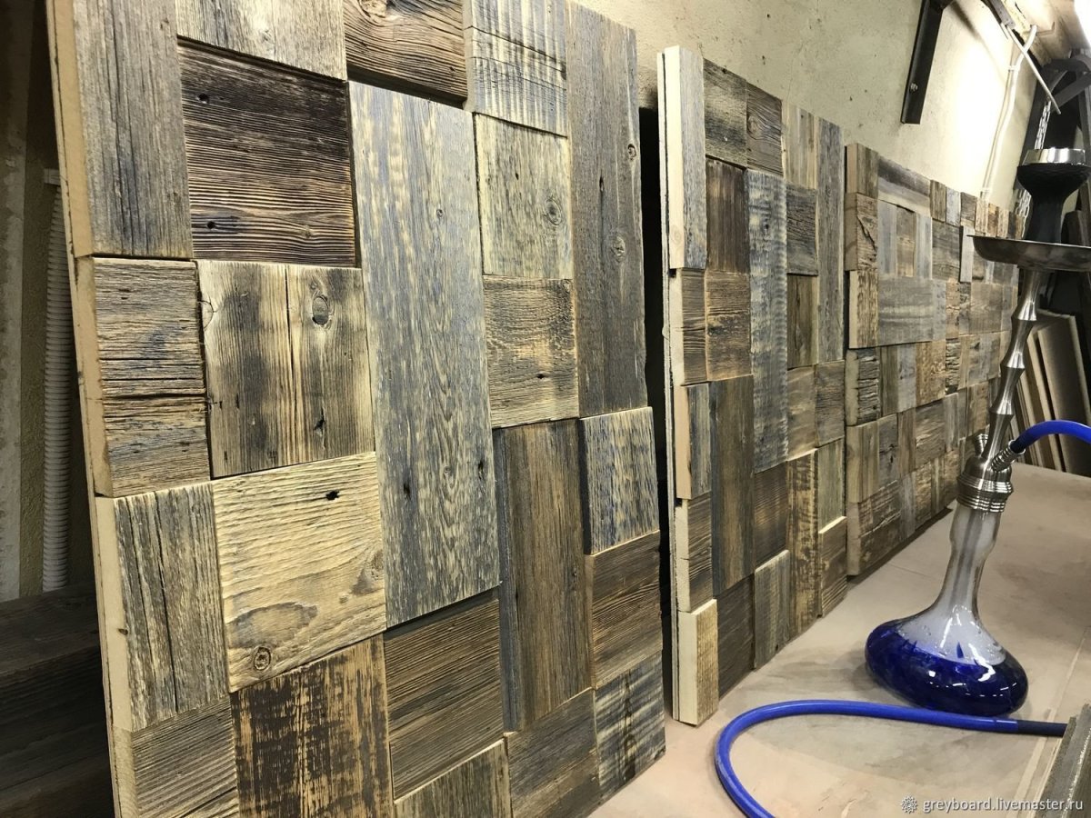 Потолок из амбарной доски