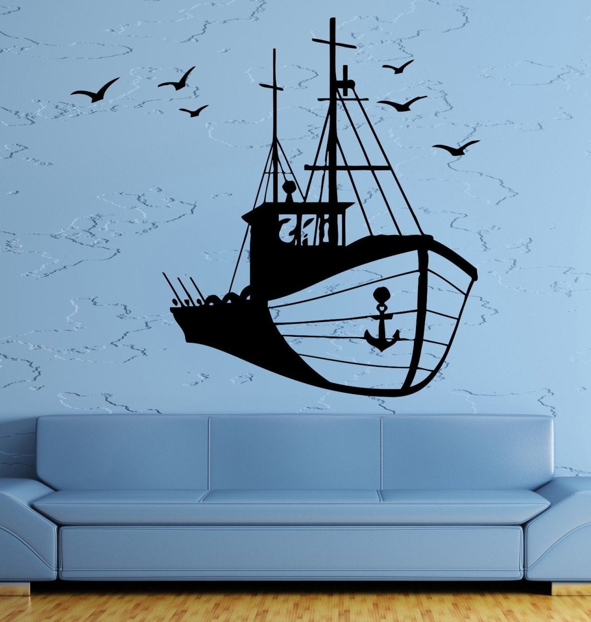 Интерьерные наклейки в морском стиле