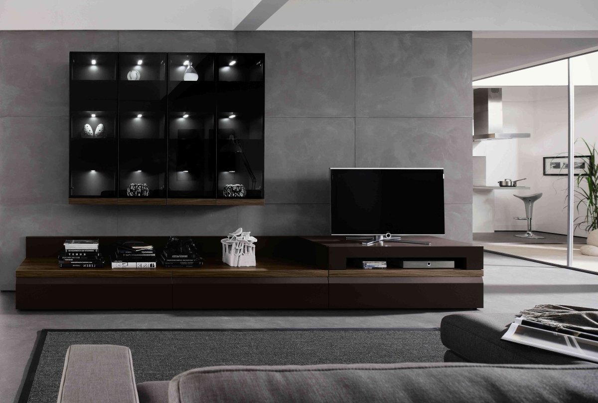 ТВ зона в стиле Модерн