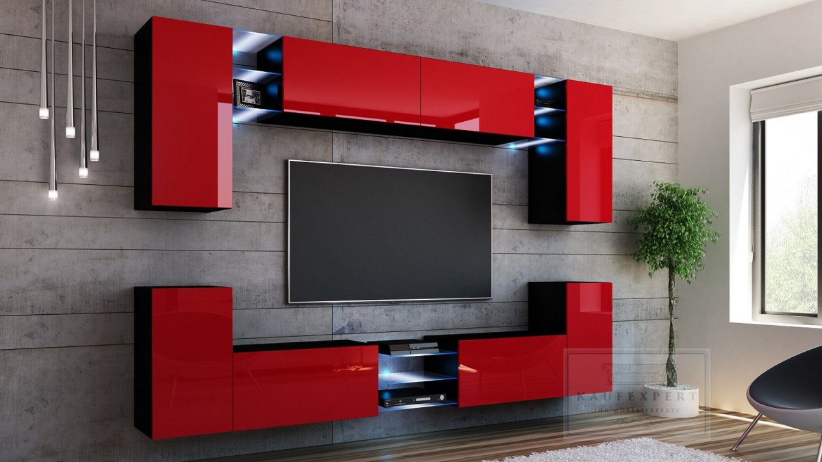 Стенка АЙМЕБ (Модерн) 4 глянцевая МДФ