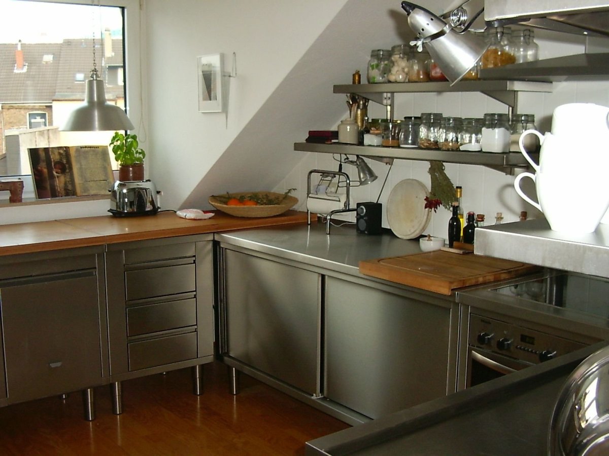 Кухня икеа нержавейка Гревста