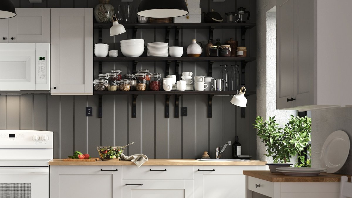 Кухня икеа Лаксарби (ikea Laxarby)