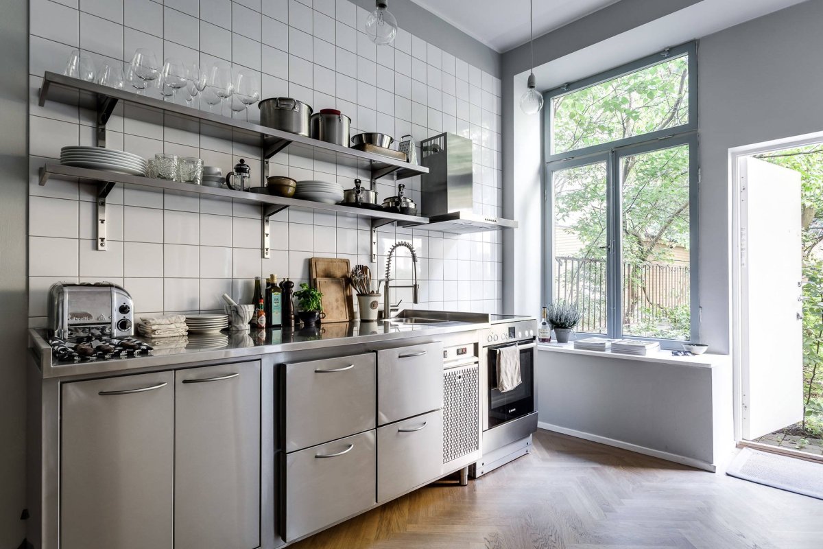 Кухня икеа нержавейка