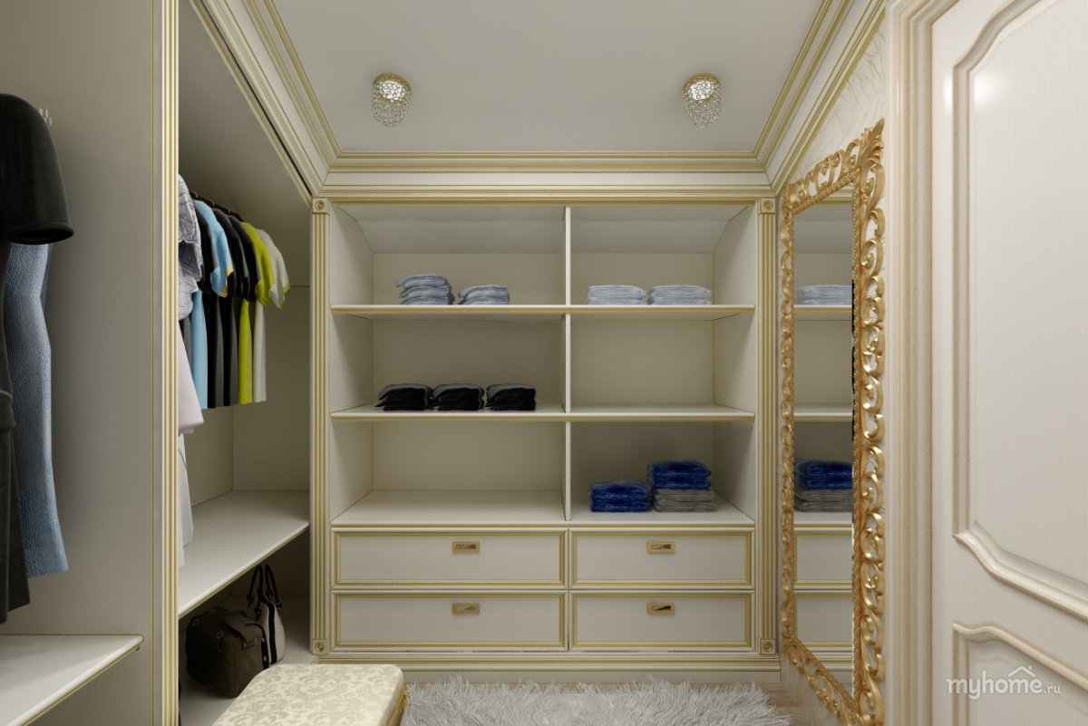 Встроенные полки из гипсокартона