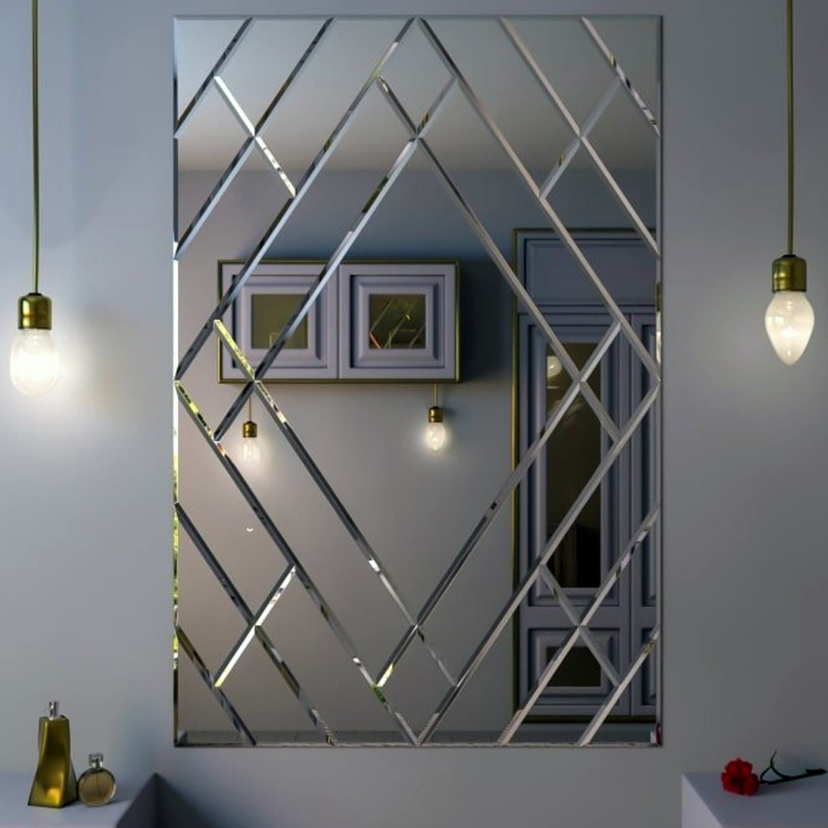 Зеркальные панели в интерьере