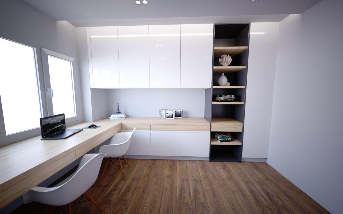 Рабочий кабинет в скандинавском стиле