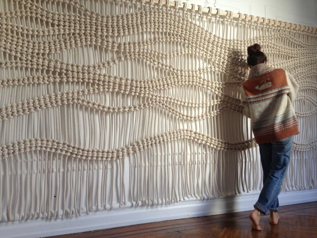 Панно из каната