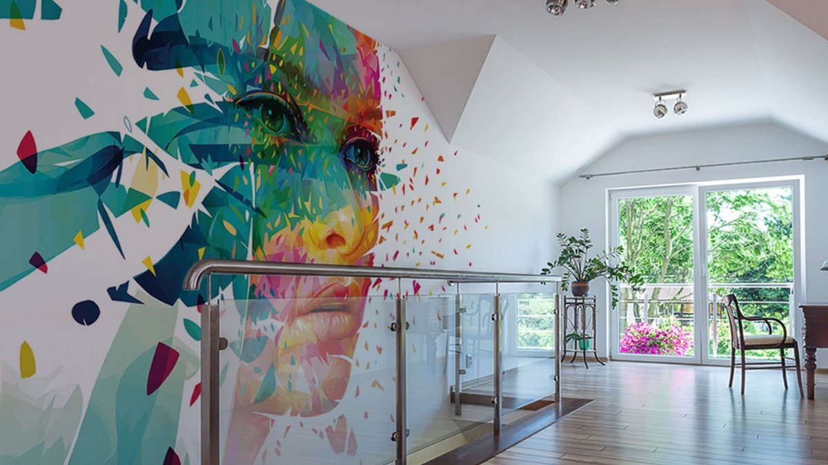 Абстрактная роспись стен