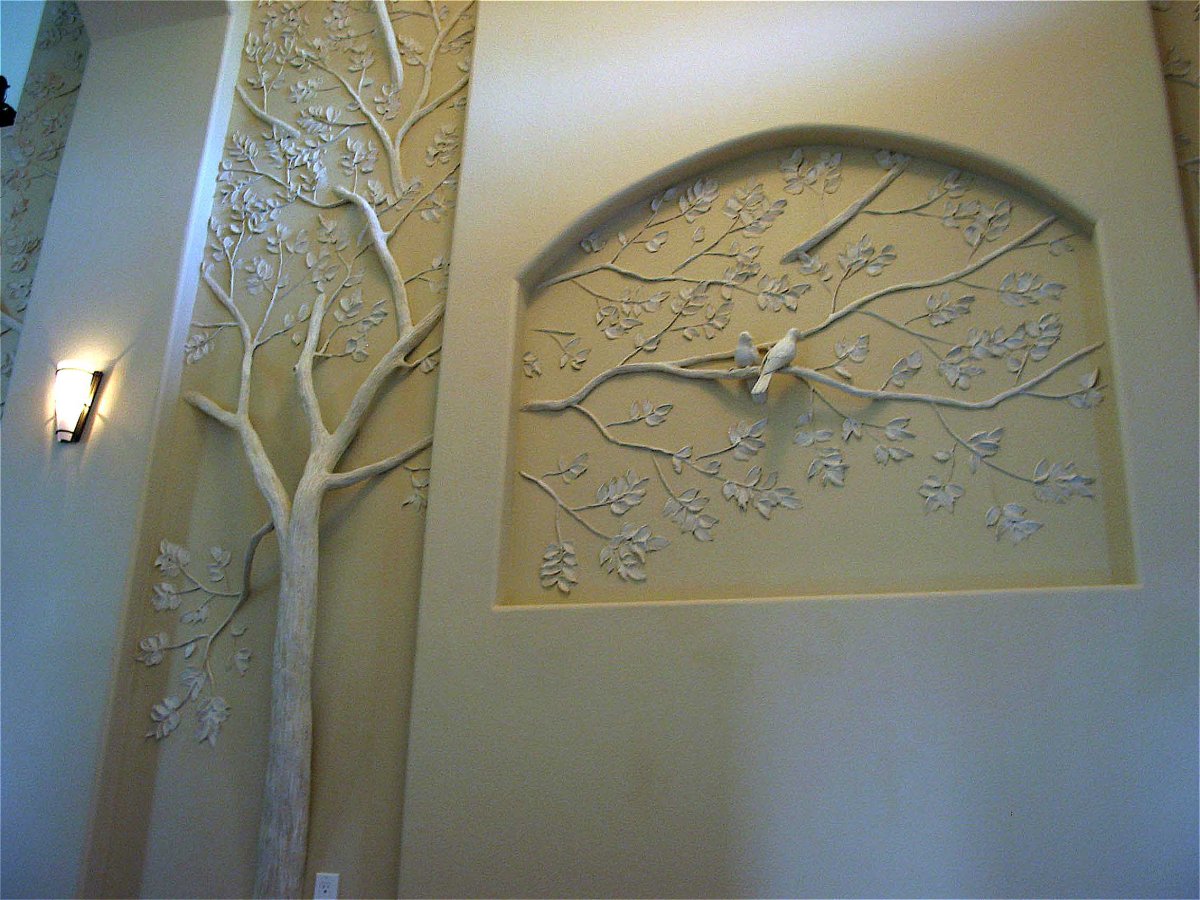 Ниши из гипсокартона в гостиной