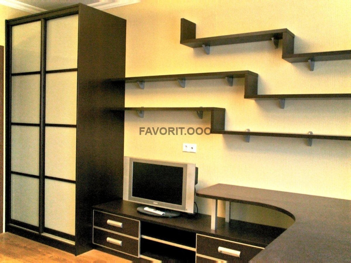 Тумбочка под телевизор из ЛДСП без ручек