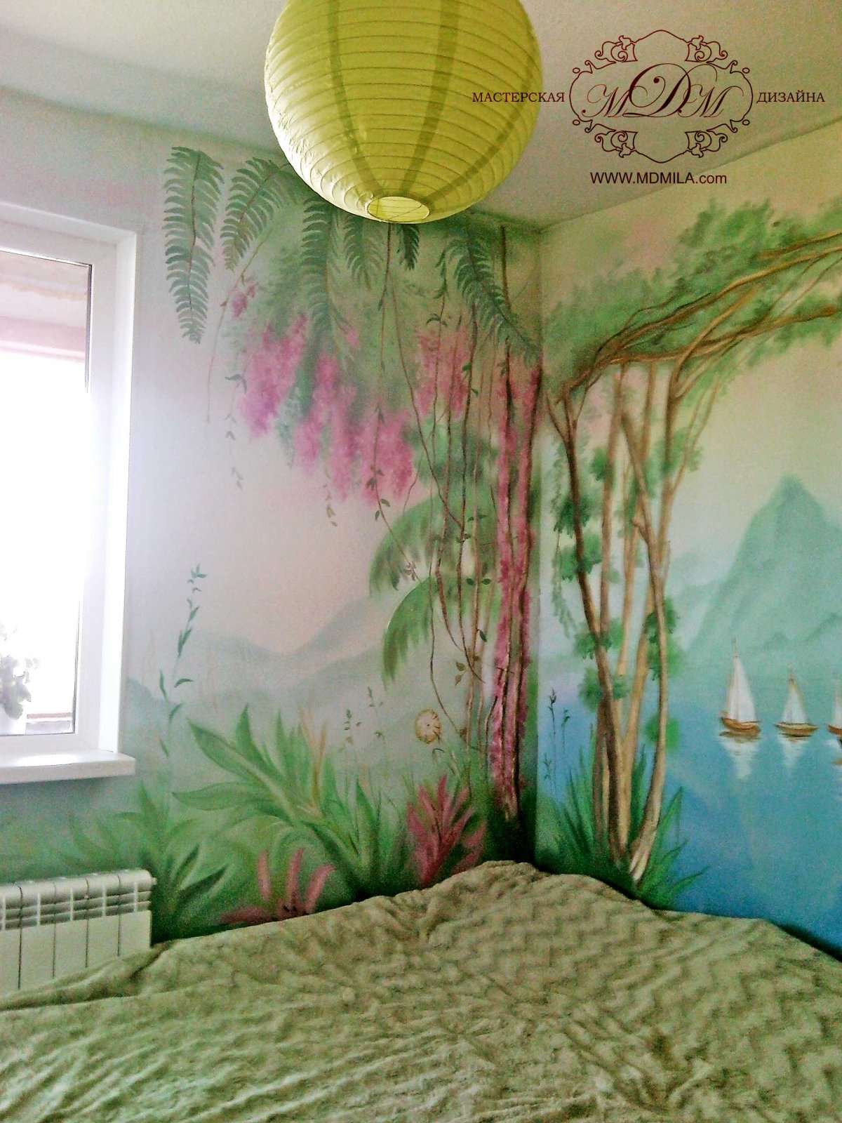 Настенная роспись джунгли