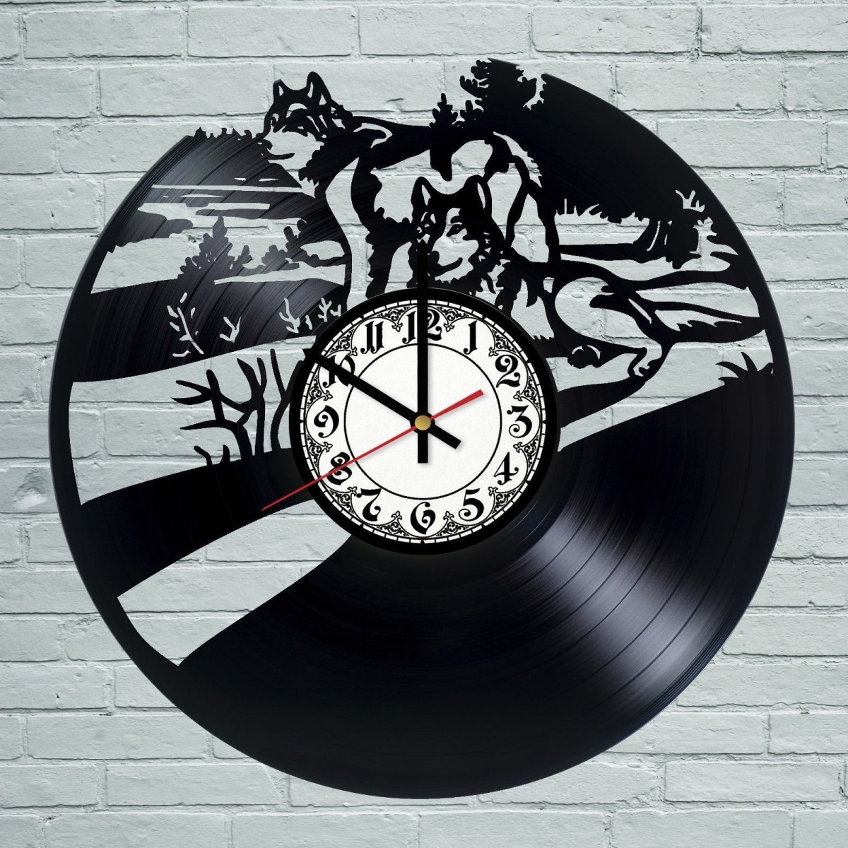 Часы из пластинки