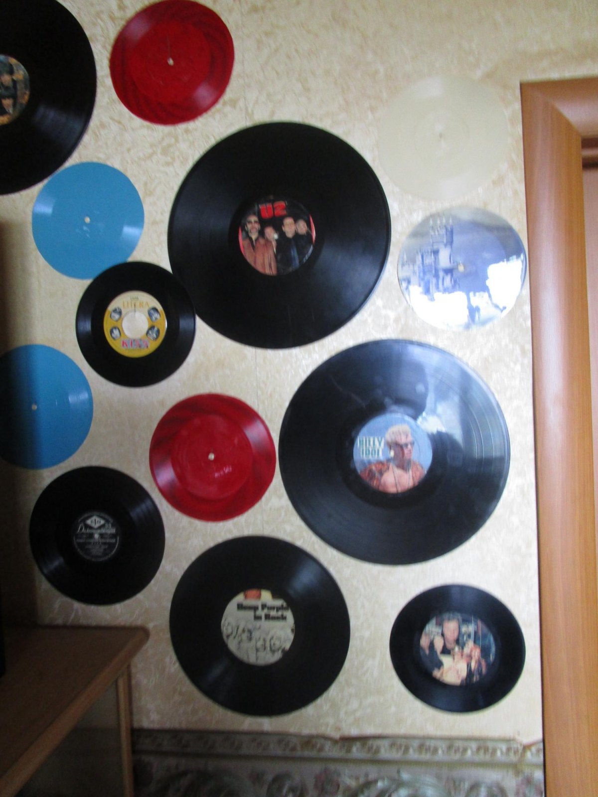 Виниловые пластинки в интерьере