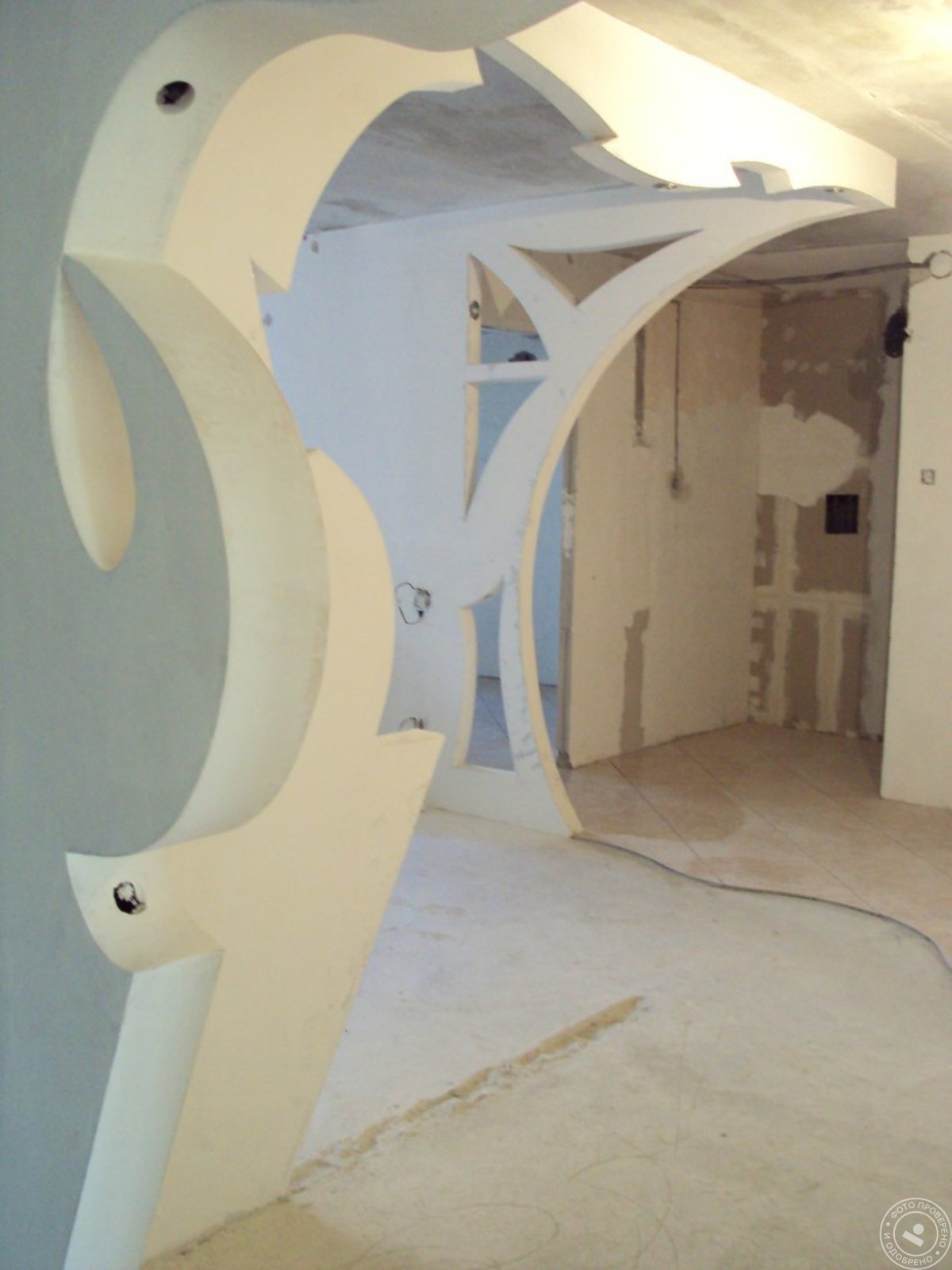 Арка гипсокартон фигура