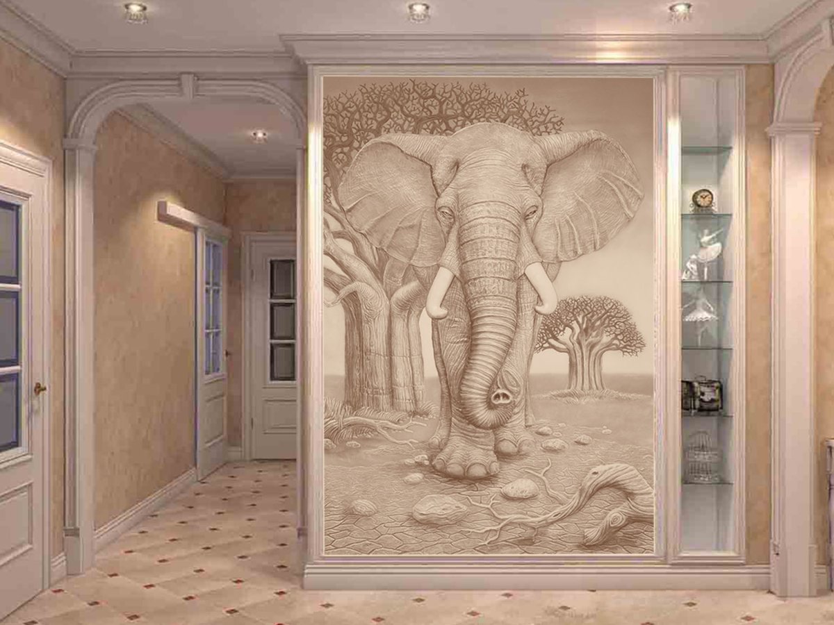 Панно в туалете