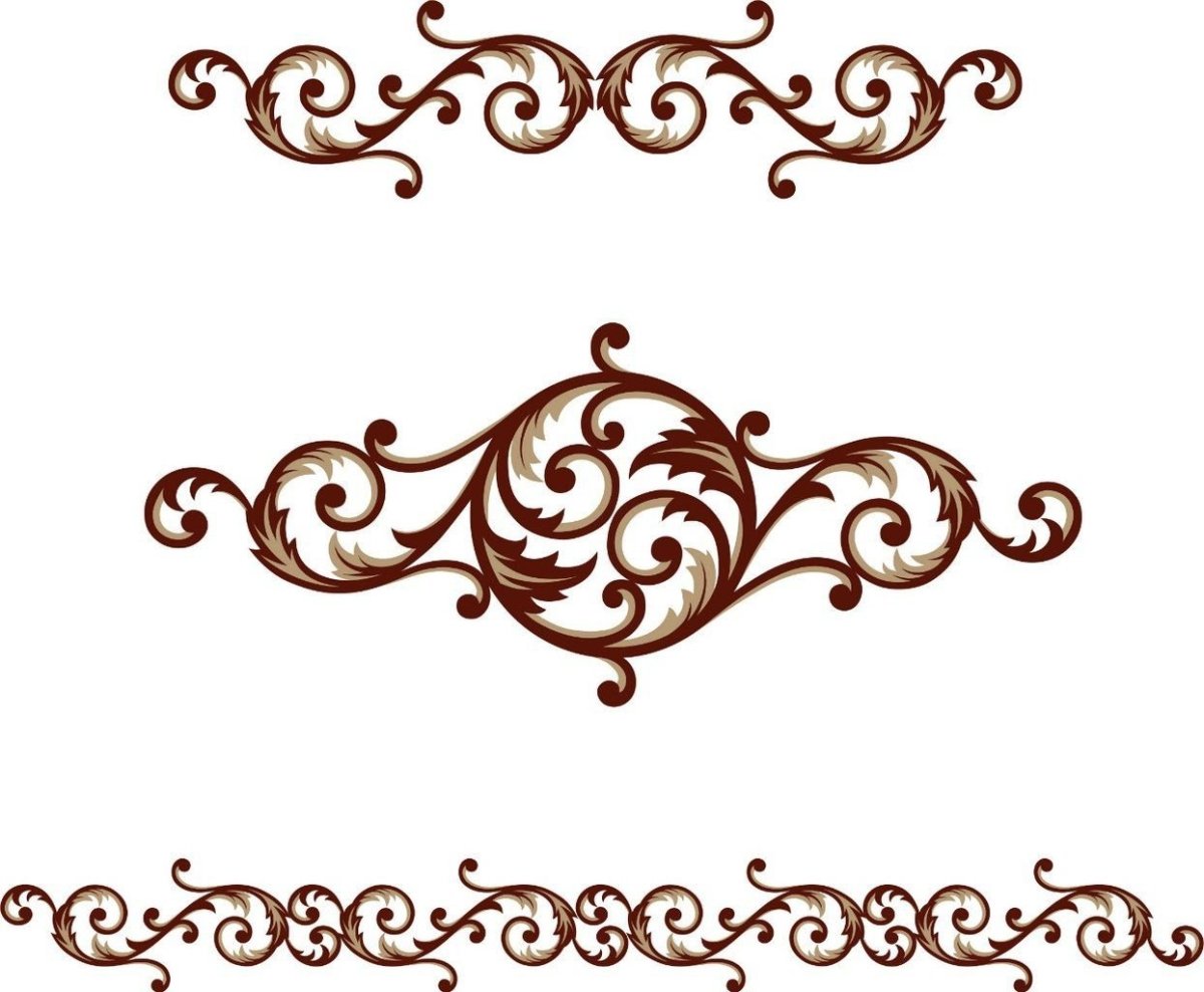 Трафарет "Дамаск и орнамент"