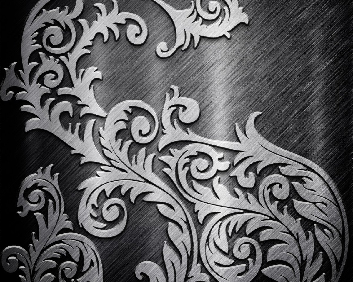 Пескоструй растительный орнамент