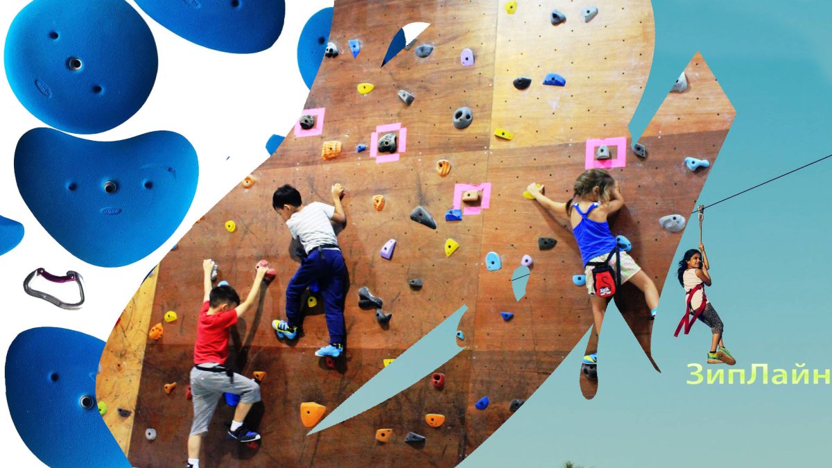 Фактуры стен скалодрома