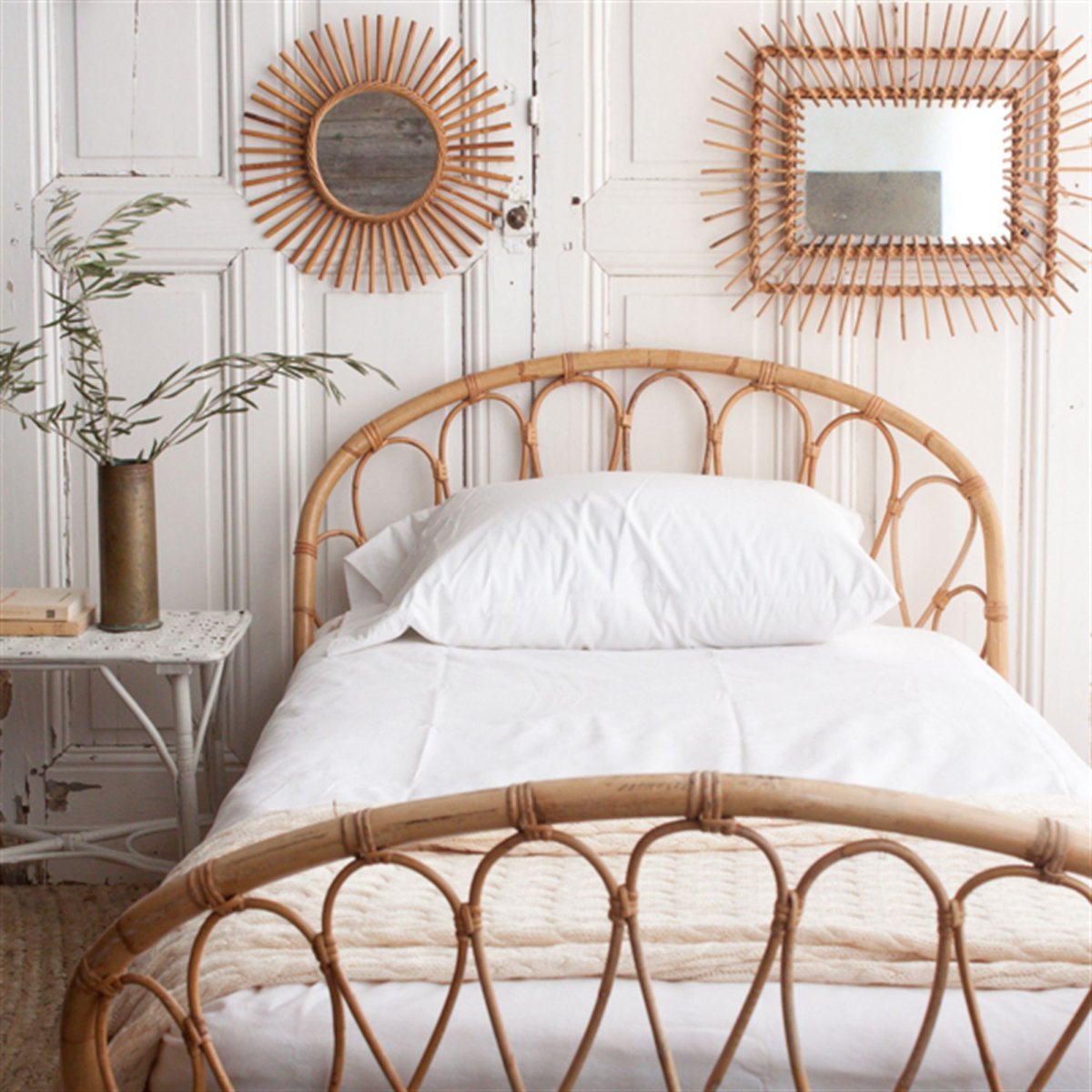 Кровать ротанговое изголовье Siena Bad