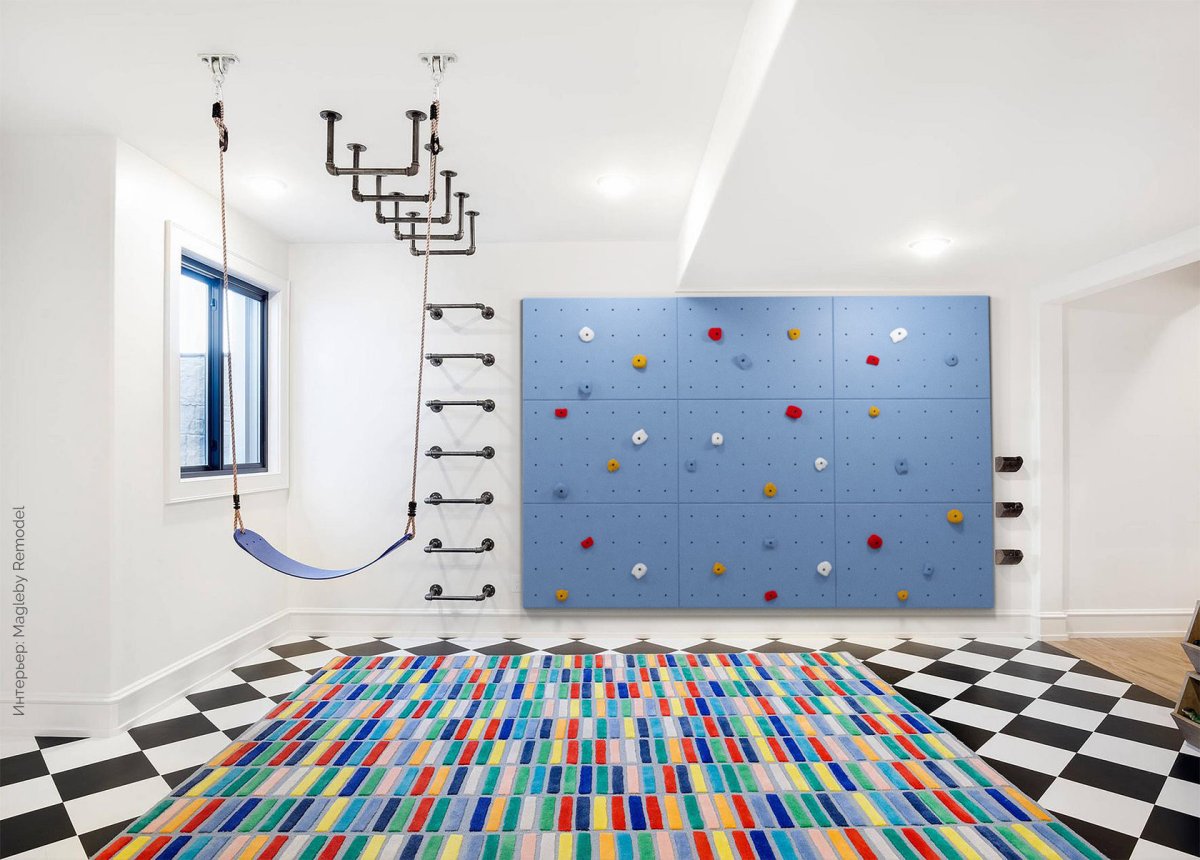 Скалодром в детской комнате