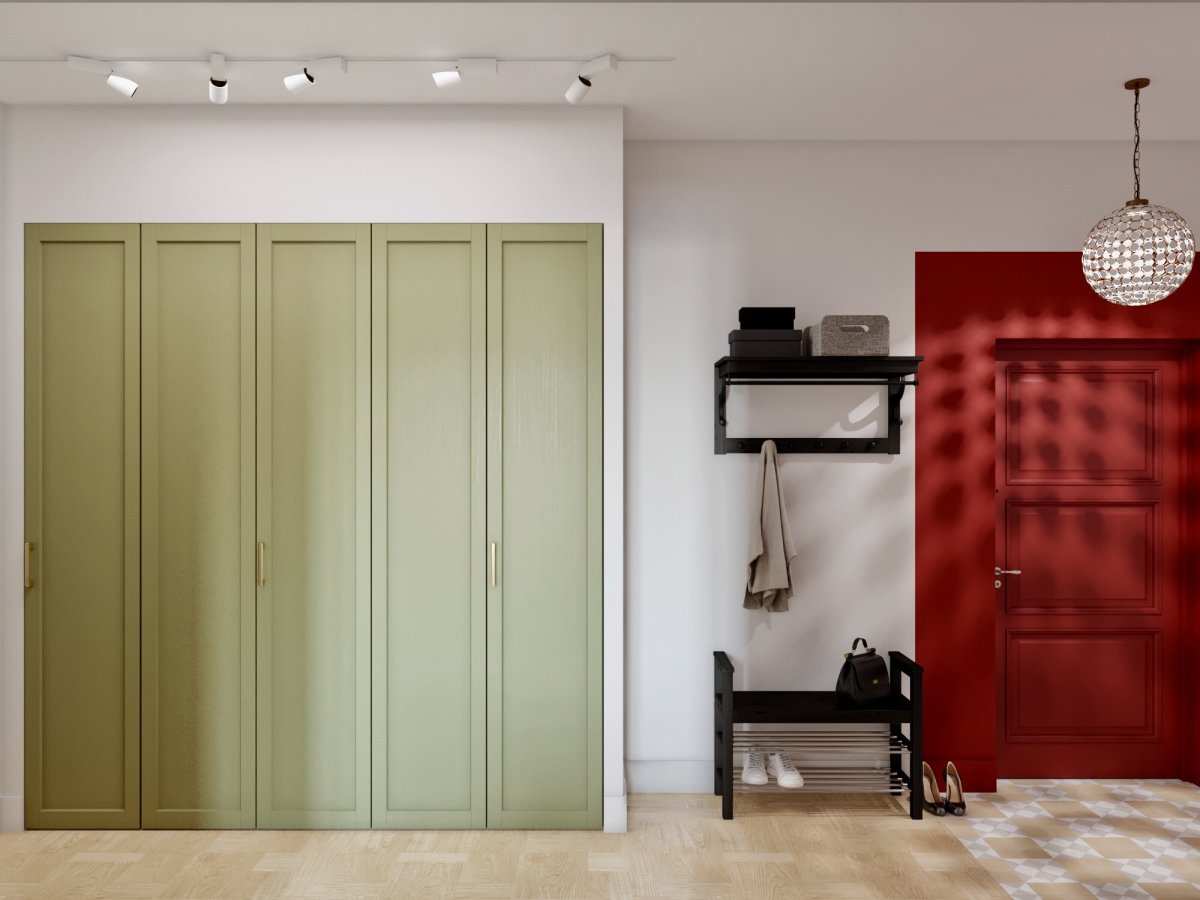 Оригинальные двери купе для шкафа