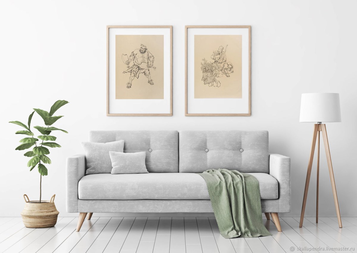 Sofa White Wall Interior Mockup