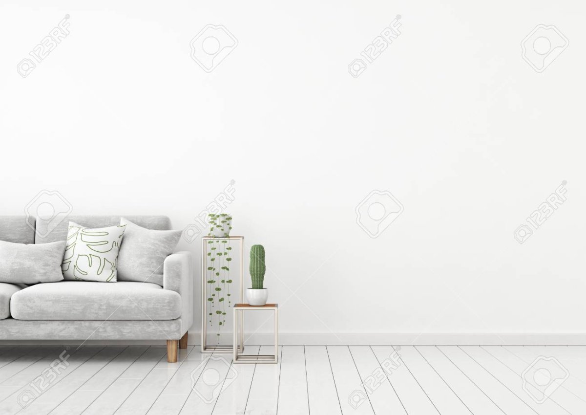 Светлый диван в интерьере