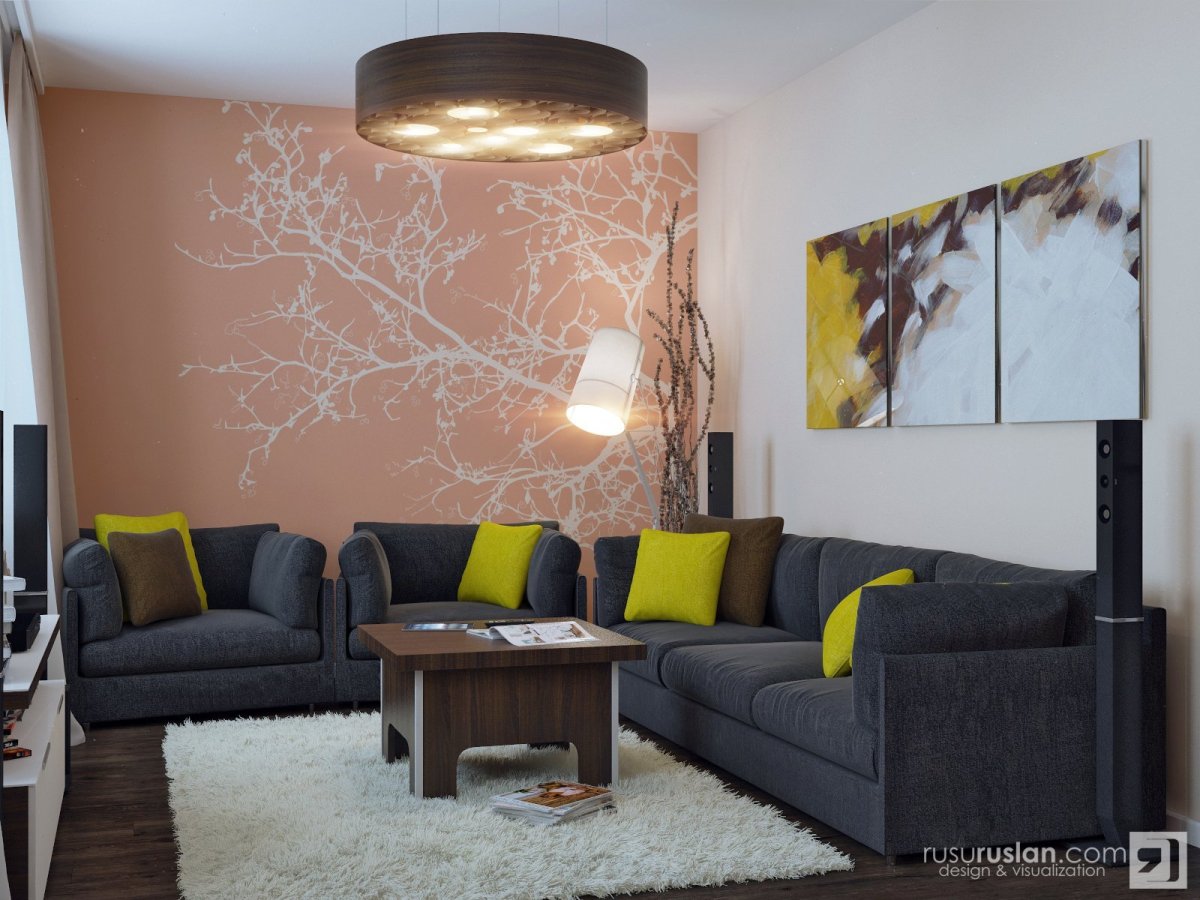 Гостиная 19кв интерьер