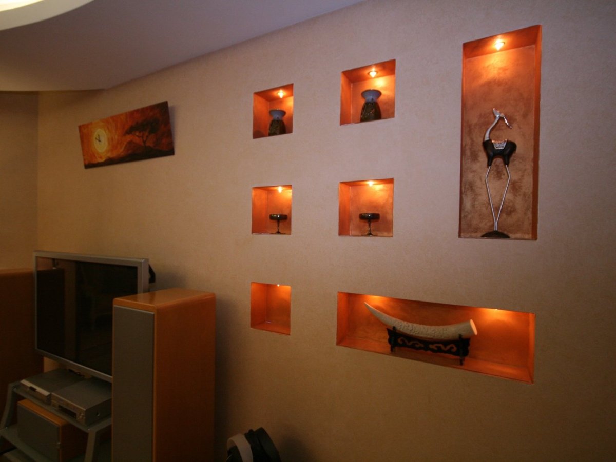 Встроенные полки