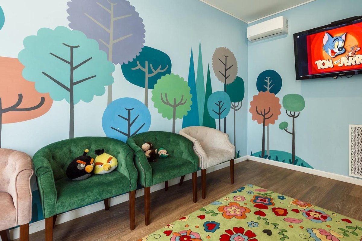 Роспись стен игровая комната