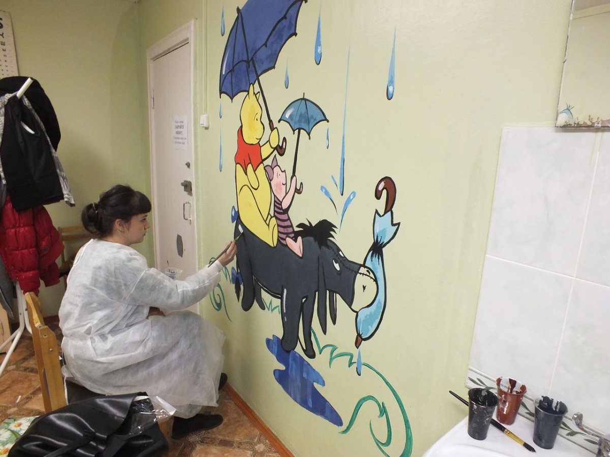 Роспись стен в детскую