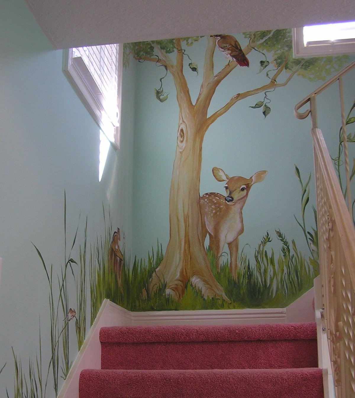 Роспись стен Винни пух