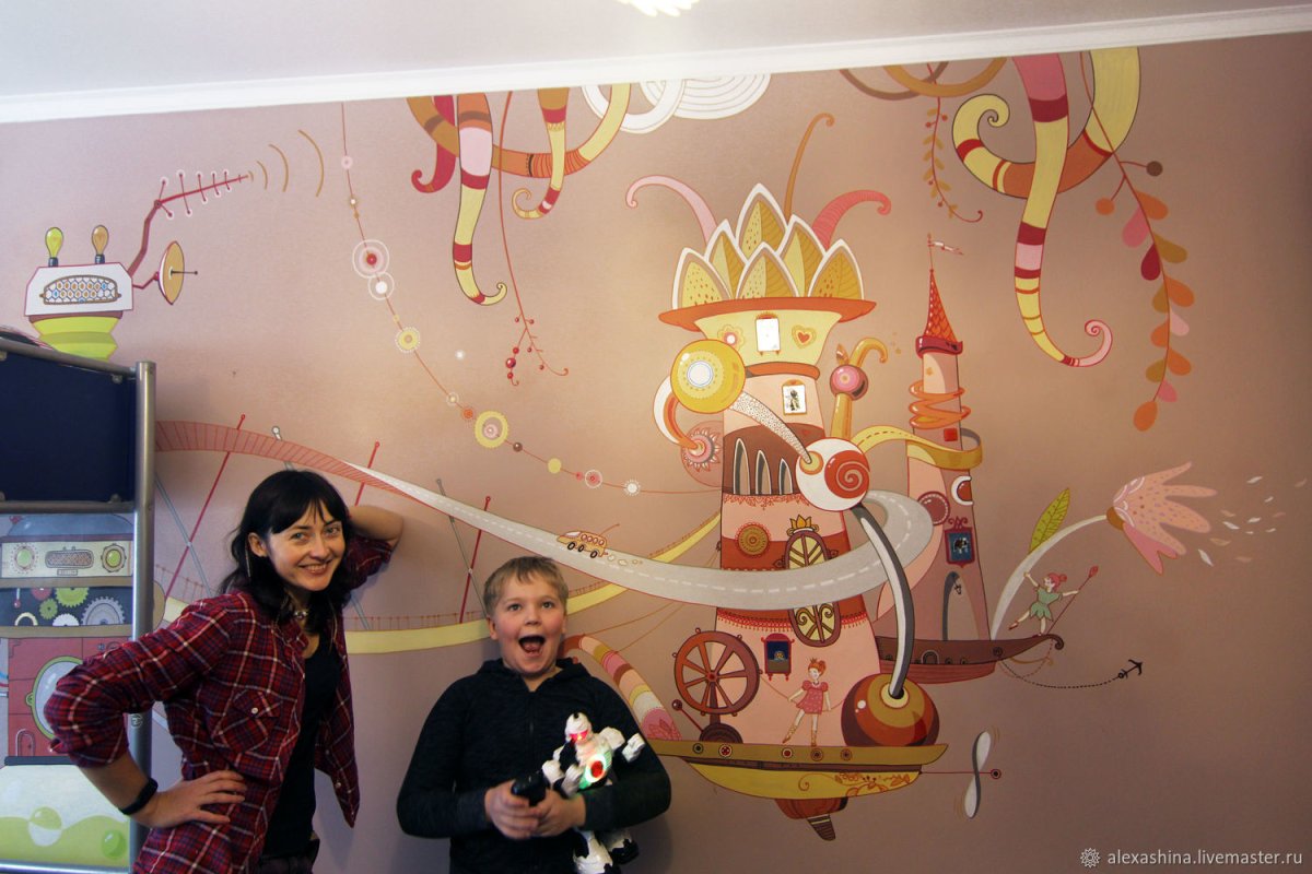 Роспись детской комнаты