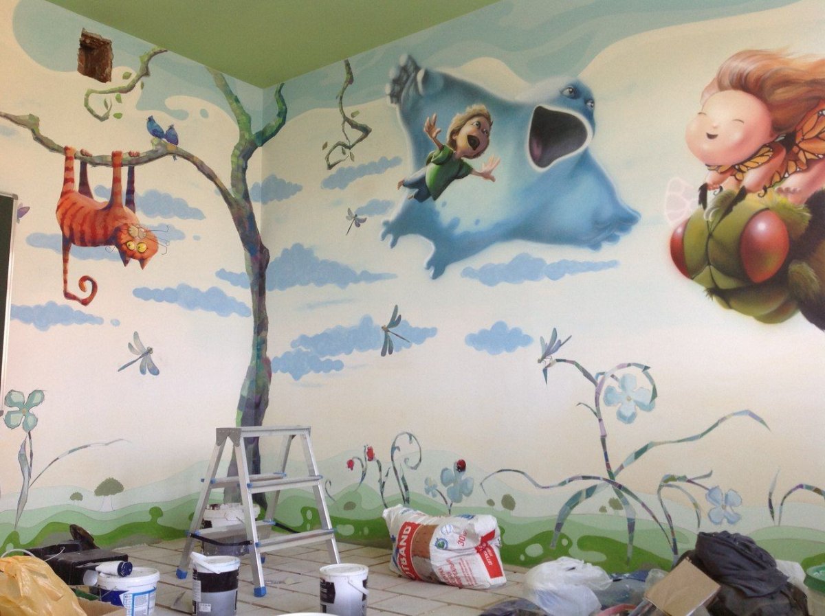 Роспись стен в детской