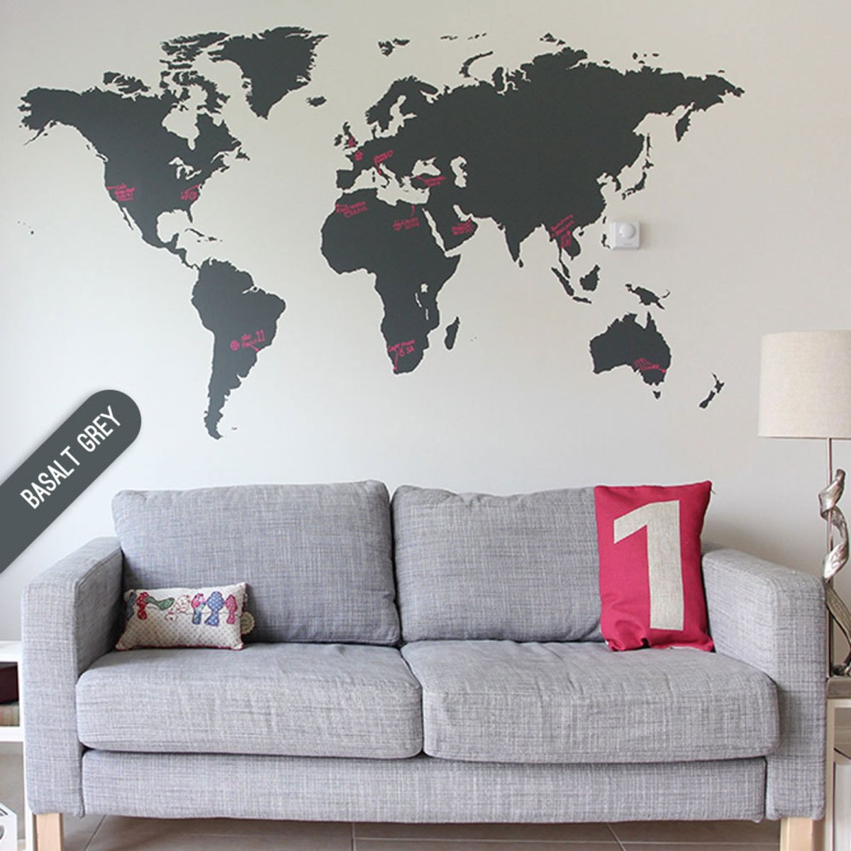 World Map Wall decoration 130см 78см
