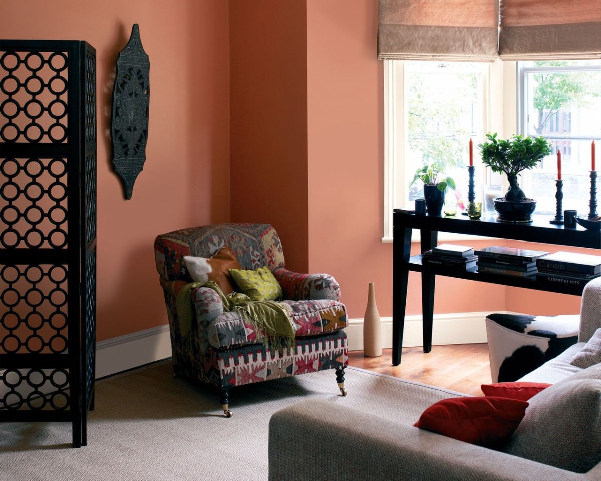 Терракотовый цвет в интерьере Минимализм