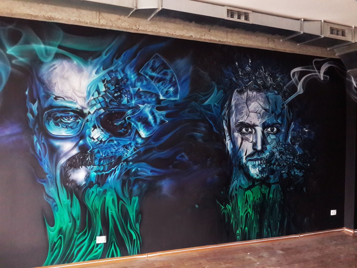 Роспись стен в кальянных