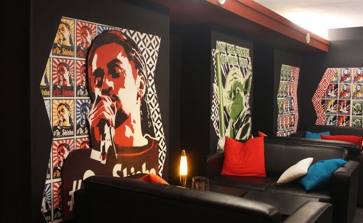 Неоновая краска для стен