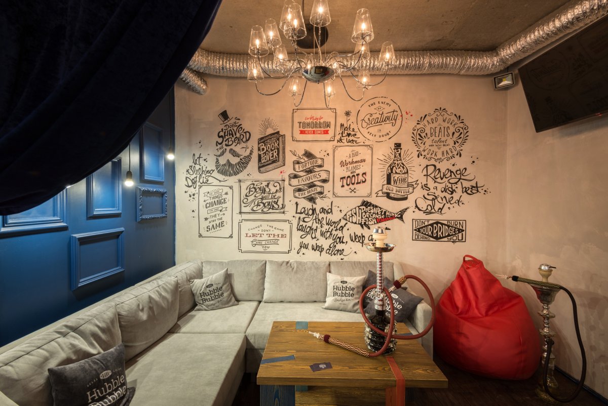 Чилаут зона в кафе