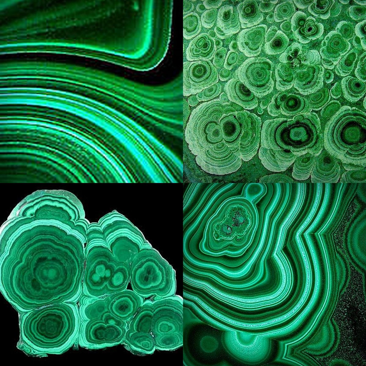 Зеленый изумрудный малахитовый